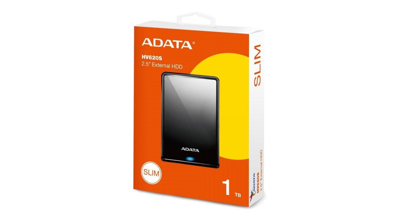 Adata HV620S DashDrive 1TB 2.5 cala USB3.1 Slim czarny