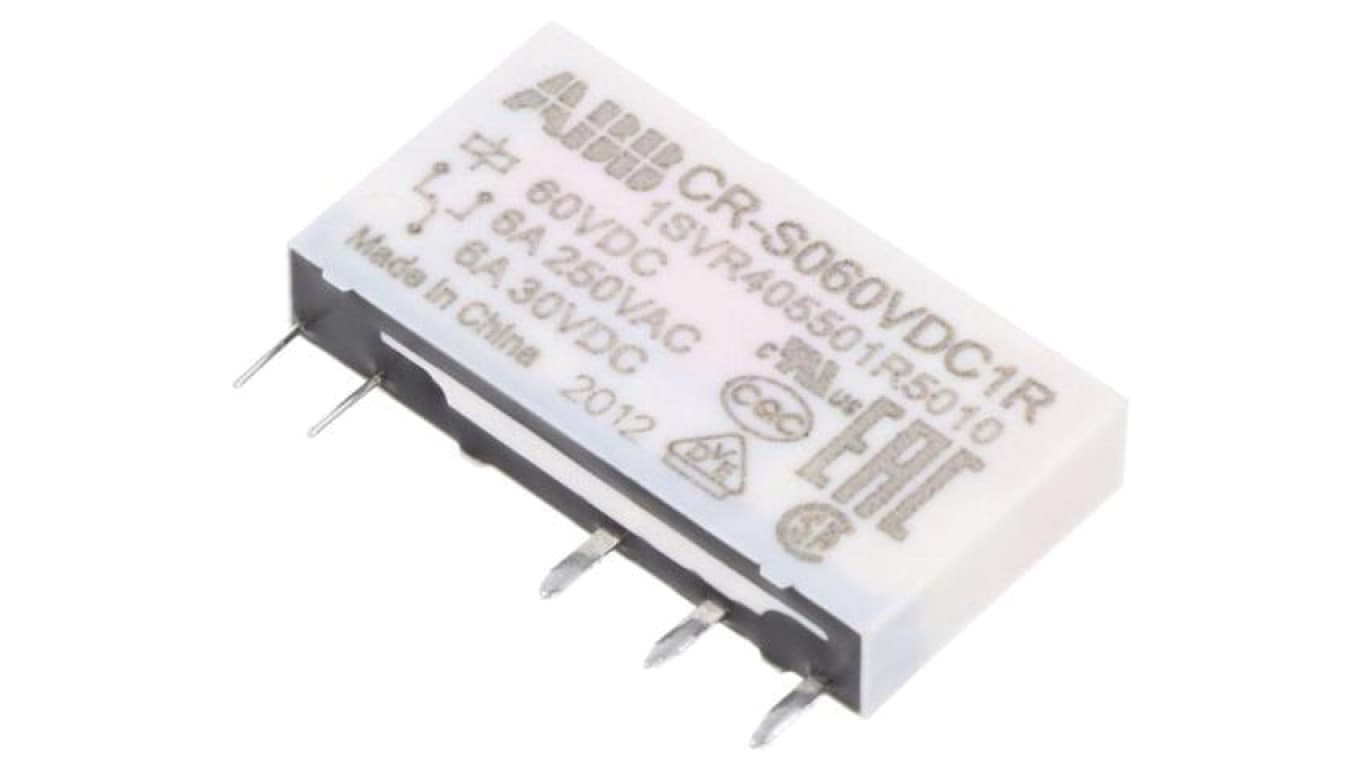 CR-S060VDC1R Przekaźnik miniaturowy, SPDT, Napięcie Cewki: 60VDC, CR-S, podstawka,THT