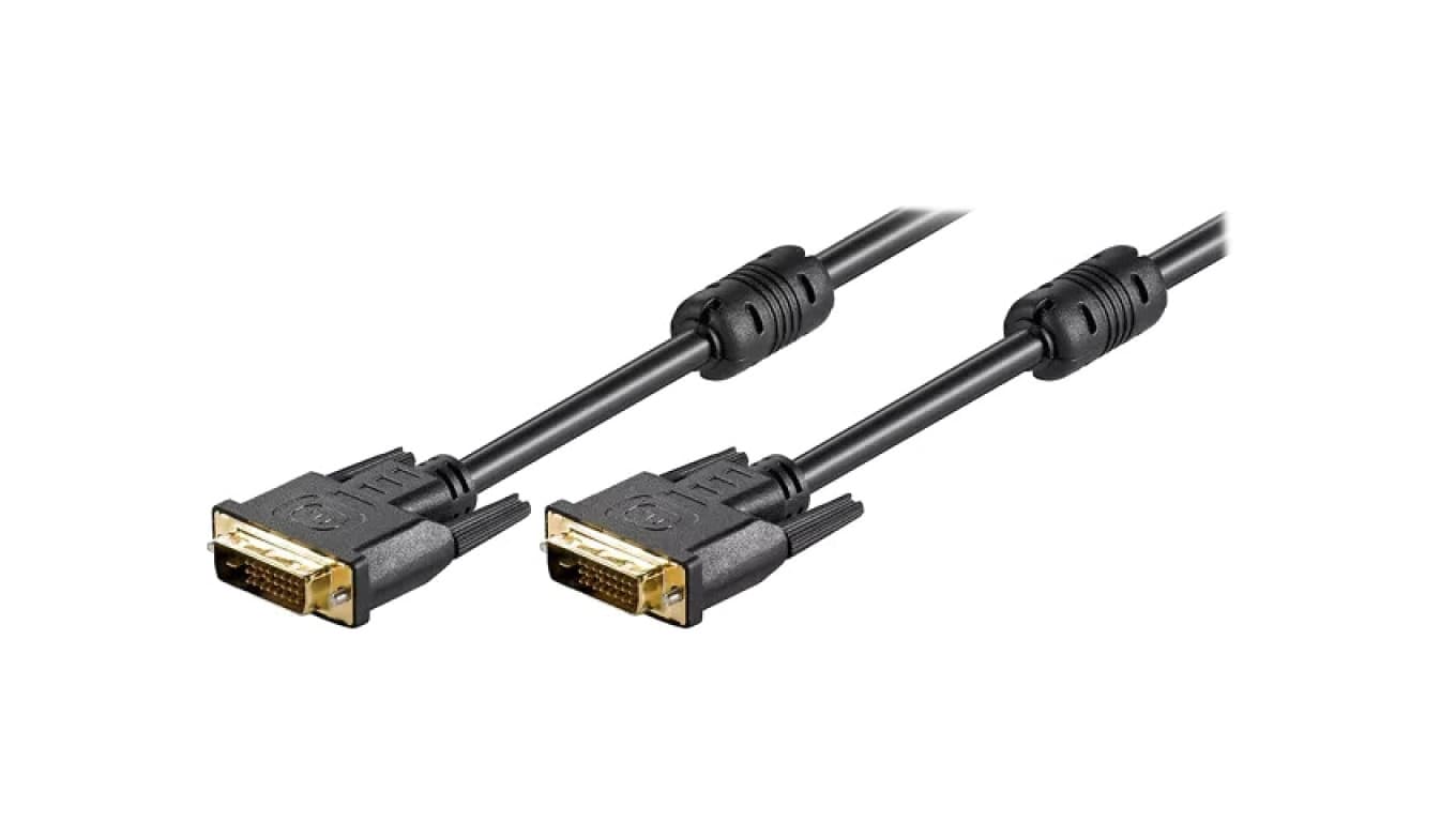 DVIMM241/2G Kabel DVI-D (24+1) wtyk,z obu stron 2m czarny