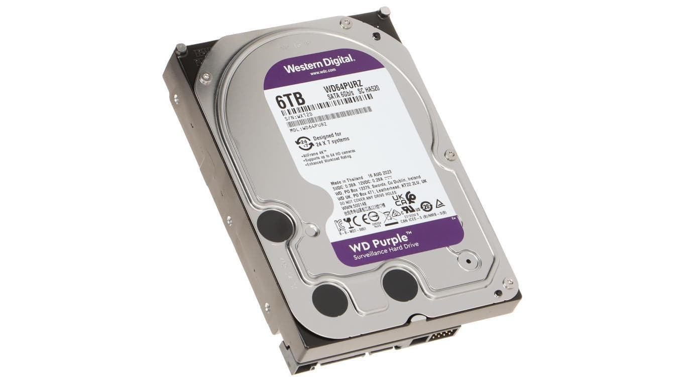 DYSK DO REJESTRATORA HDD-WD64PURZ 6TB 24/7 WESTERN DIGITAL