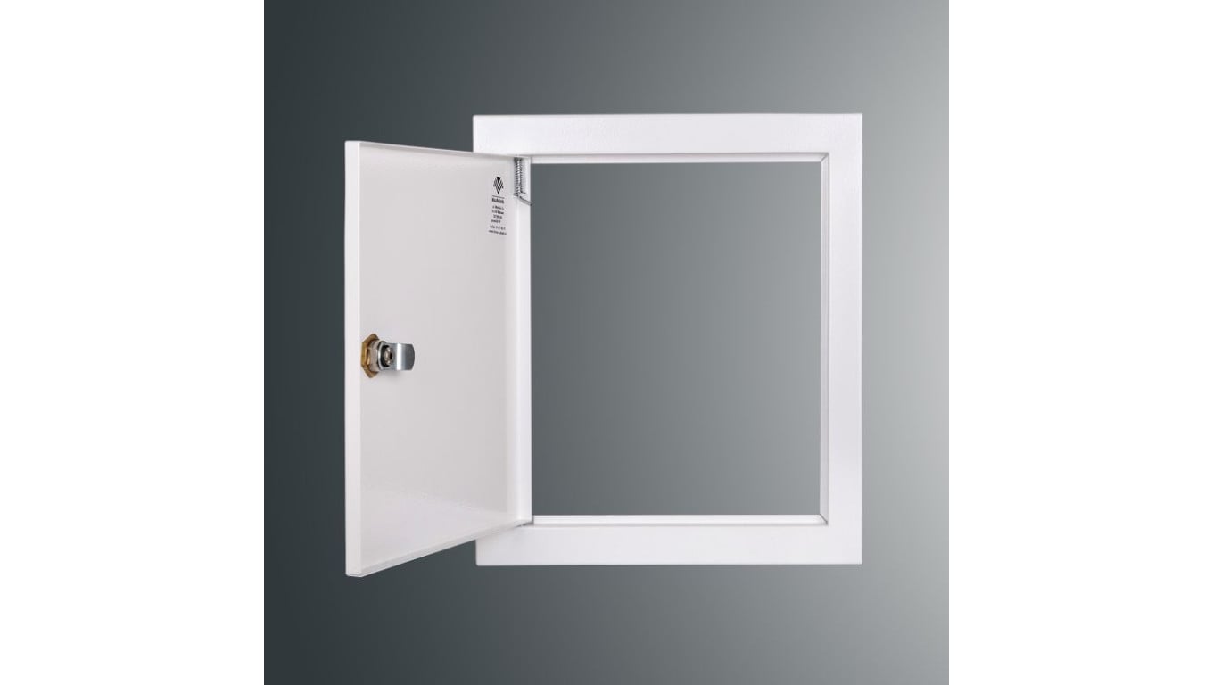 Drzwiczki rewizyjne SP 250x200 RAL9003, kołnierz szer.2,5cm