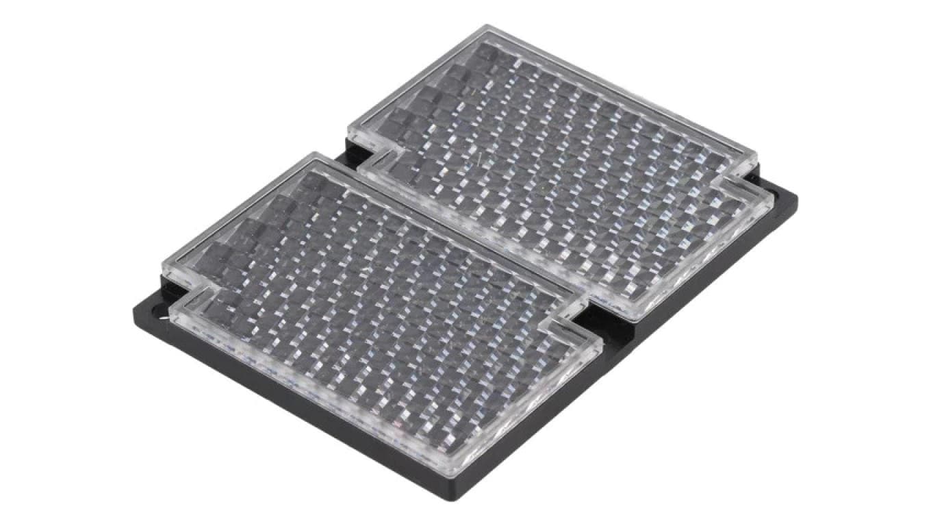 E39-R2 Reflektor o wymiarach 59,9x40,3x7,5mm z montażem typu M3 x4