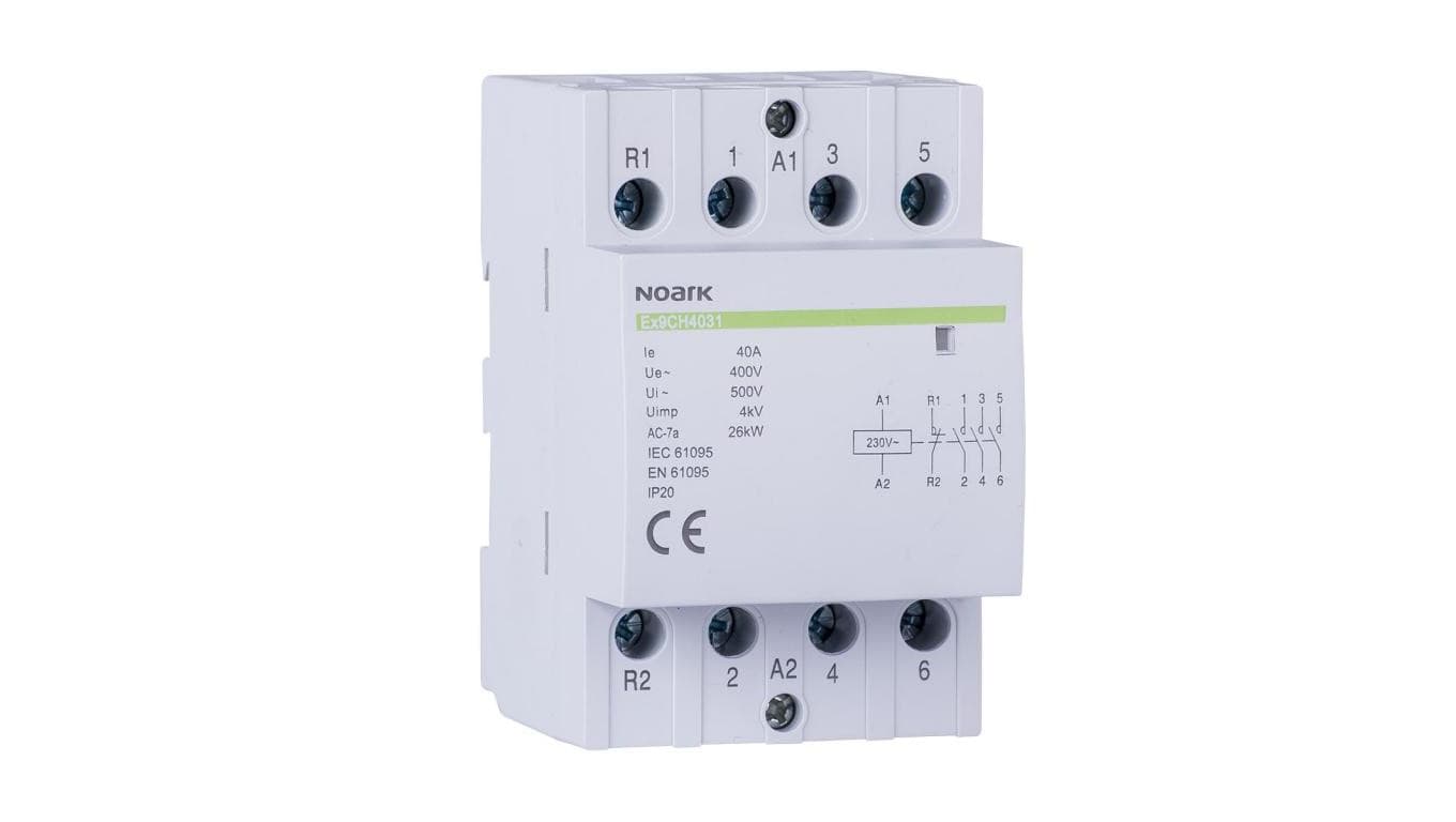Ex9CH25 25A 04 Stycznik instalacyjny modułowy 40A cewka 230V styki 4 NC