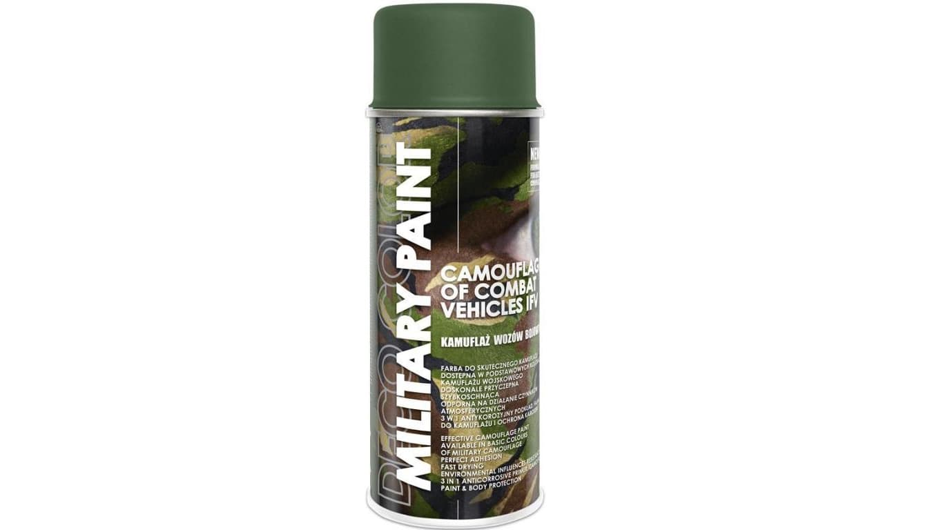 Farba do kamuflażu w sprayu RAL6003 olive green