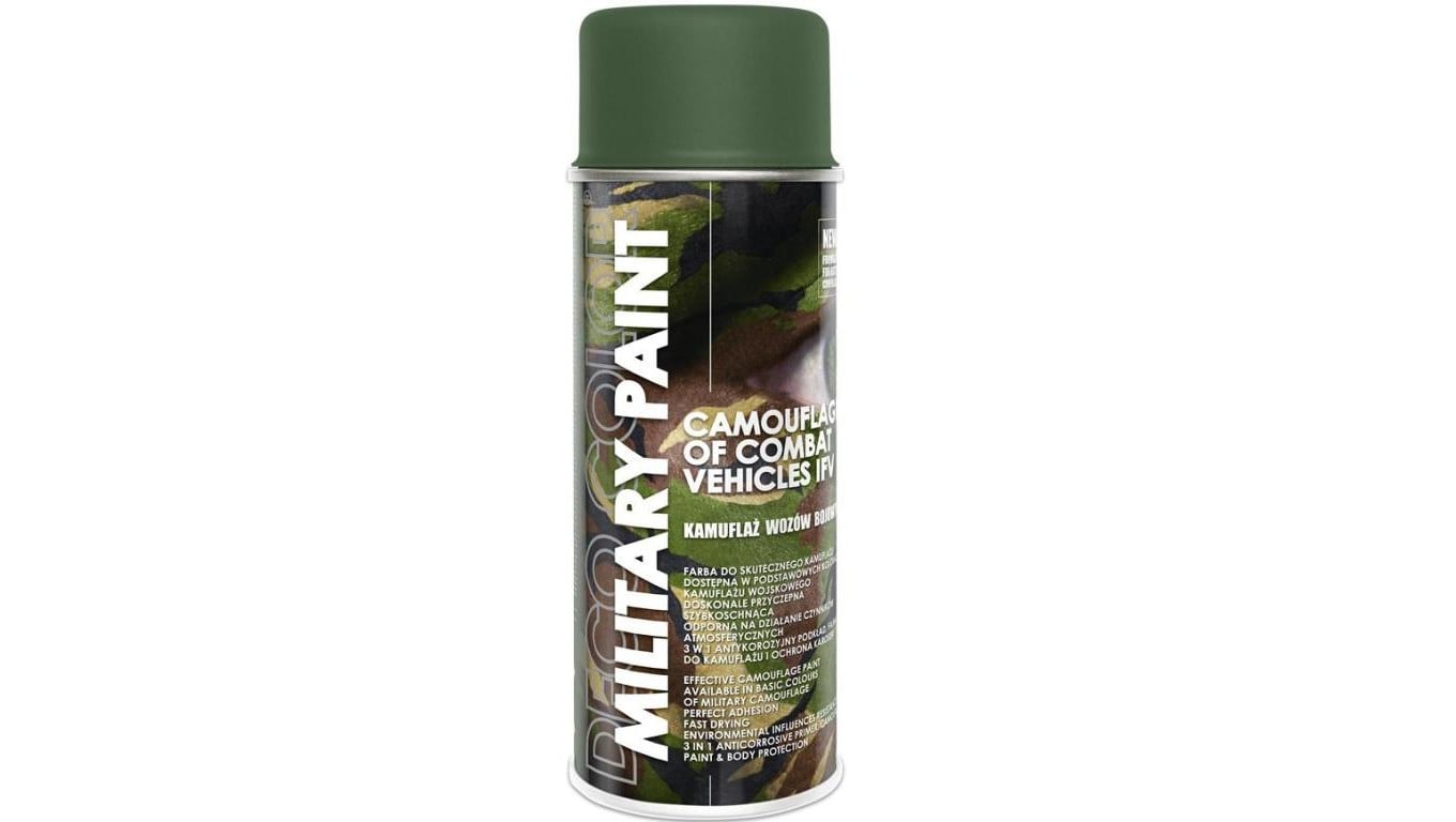 Farba do kamuflażu w sprayu RAL6003 olive green