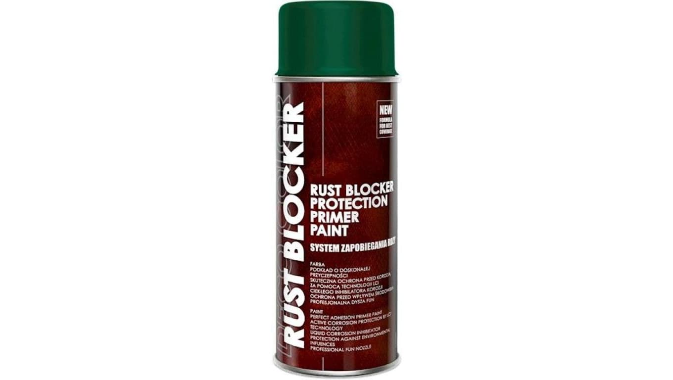 Farba do metalu na rdze zielona RAL 6005 RUST BLOCKER
