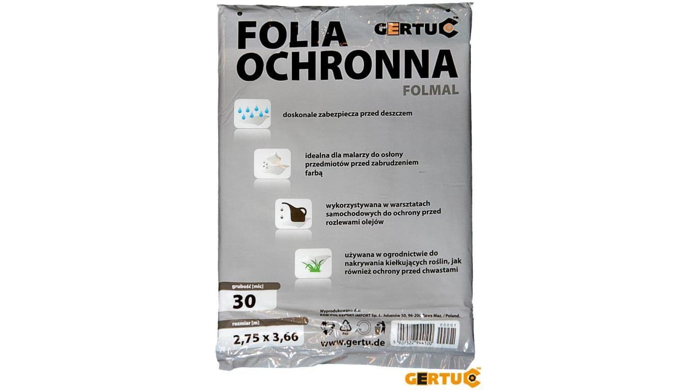 Folia ochronna MALARSKA WARSZTATOWA OGRODOWA remont 275 X 366 cm