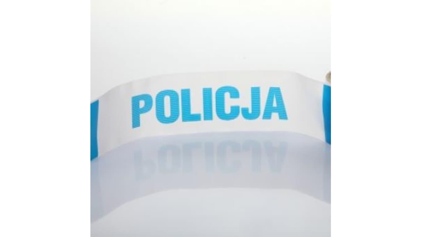 Folie odgradzające biało niebieskie 10cm TOO-BN/10 /100mb