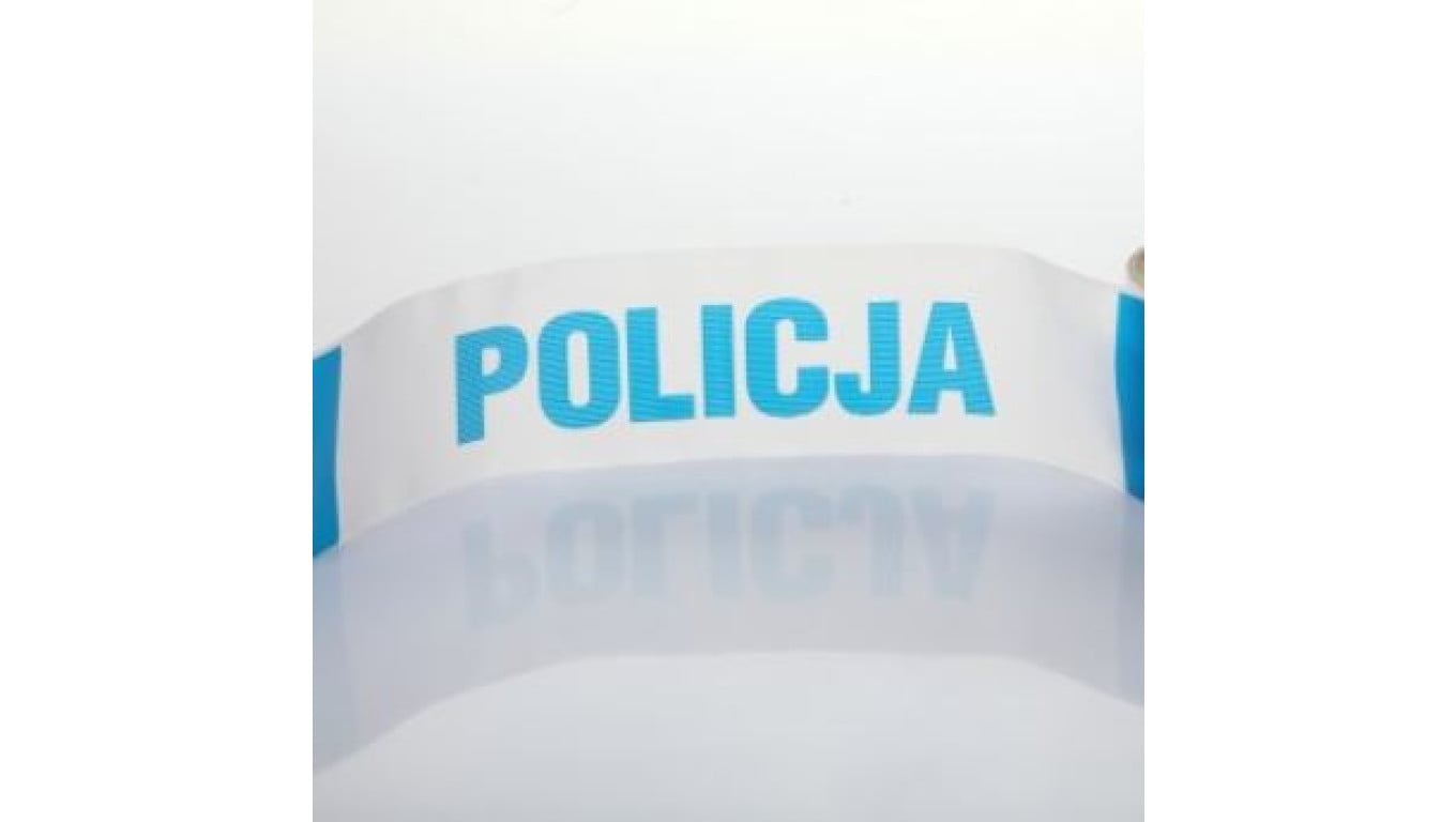 Folie odgradzające biało niebieskie 10cm TOO-BN/10 /100mb