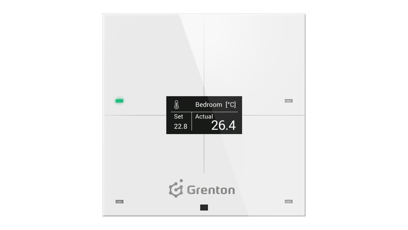 GRENTON SMART PANEL 4B, OLED, BIAŁY, TF-Bus, SPS-204-T-02