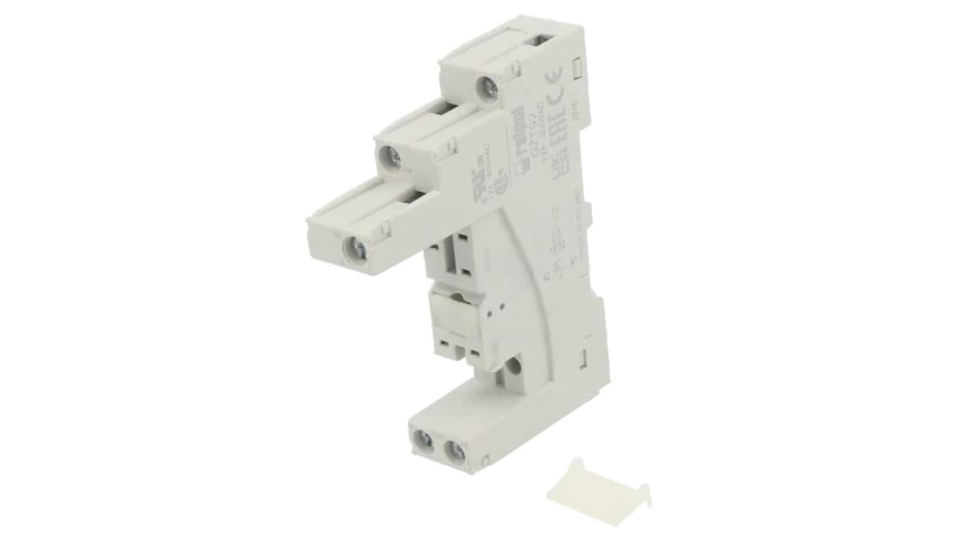 GZT92 Podstawka PIN: 5 12A 300VAC na panel,na szynę DIN -40...70C