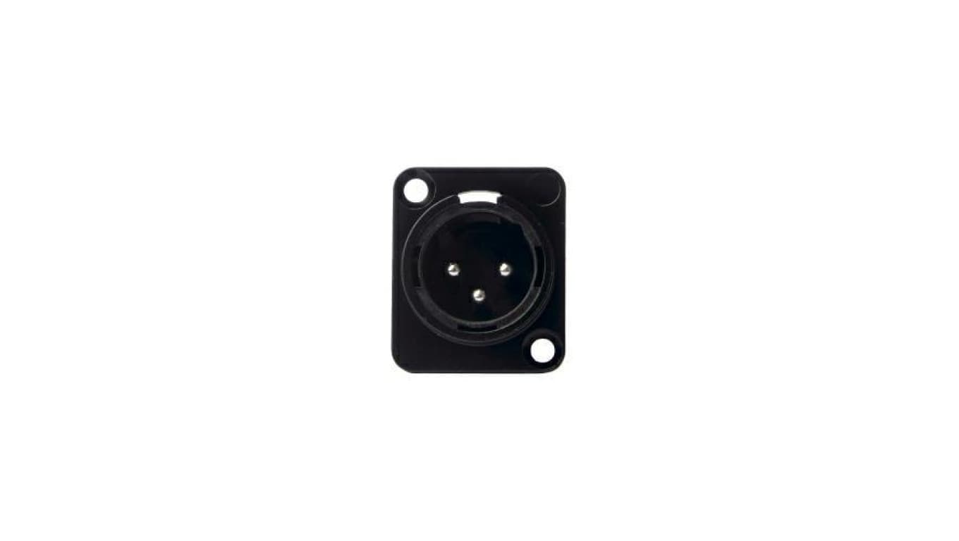 Gniazdo panelowe XLR P3M 3pin męskie LIN000010 /5szt./
