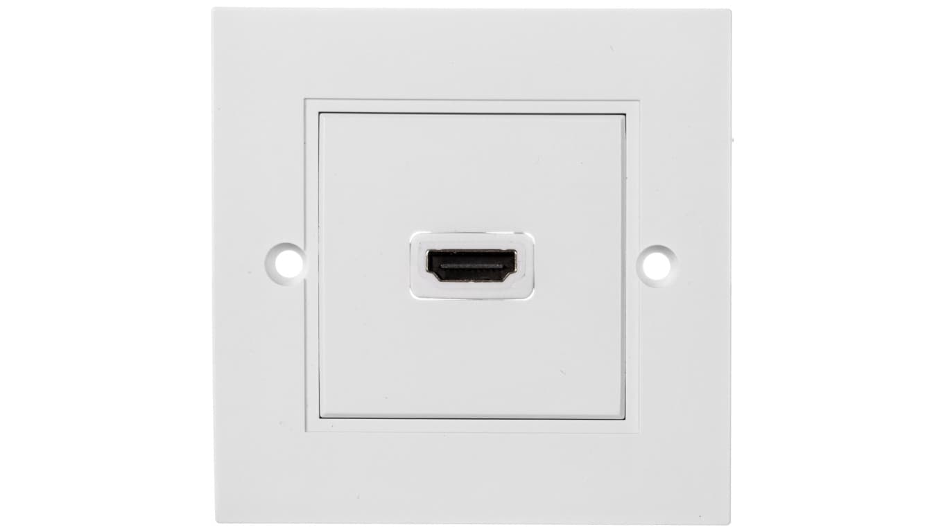 Gniazdo podtynkowe HDMI białe z gniazdem HDMI 51722