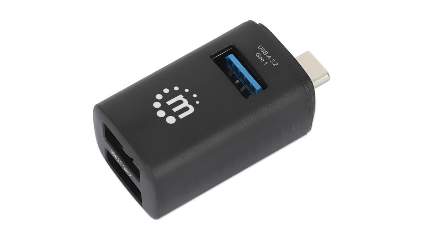 Hub USB 3.2 Gen1 Typ-C do 1x USB-A 3.0, 2x USB-A 2.0 pasywny 180993