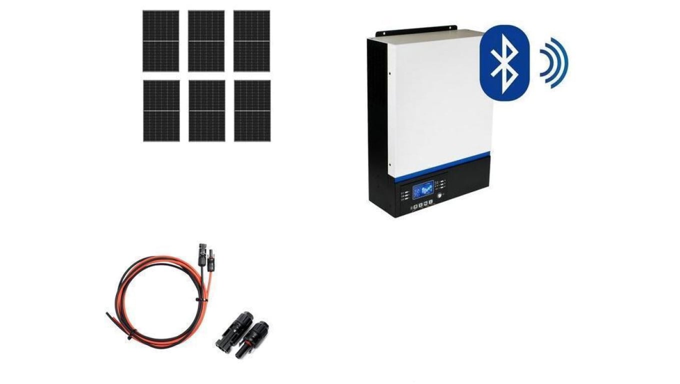 Hybrydowy zestaw solarny off-grid ESB-3kW-24 MPPT 6xPV