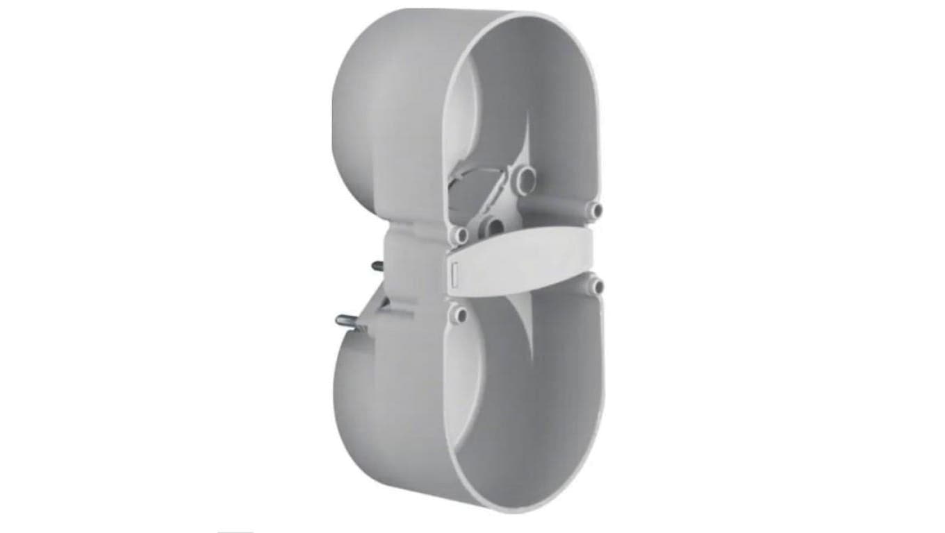 Integro Flow Puszka podtynkowa podwójna szara 109x49x37mm 9191501