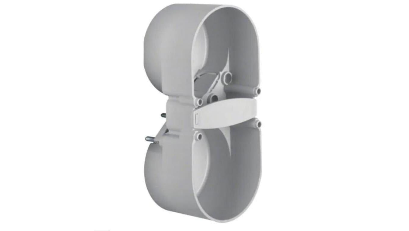 Integro Flow Puszka podtynkowa podwójna szara 109x49x37mm 9191501