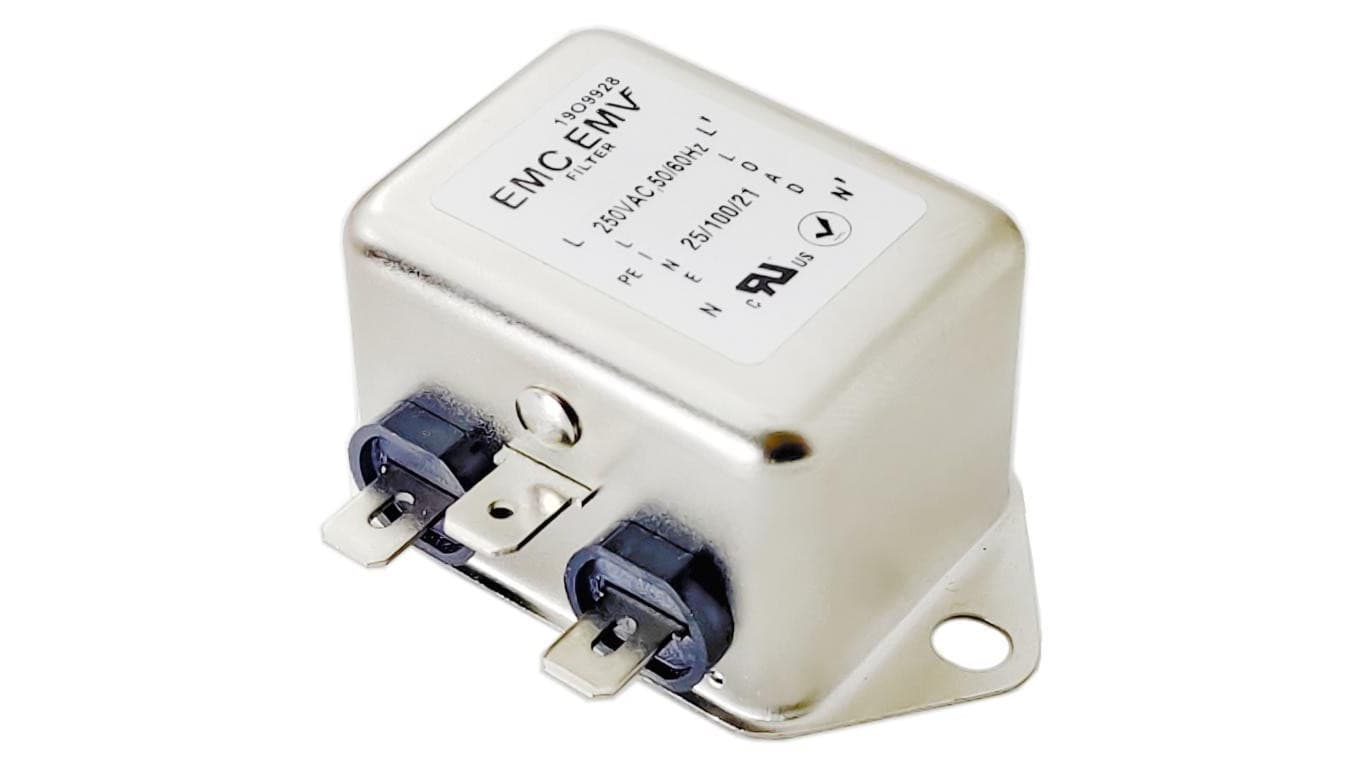 Jednofazowy filtr EMI Akyga EMC EMV EN2090-6-F 6A 120-250VAC 50/60Hz