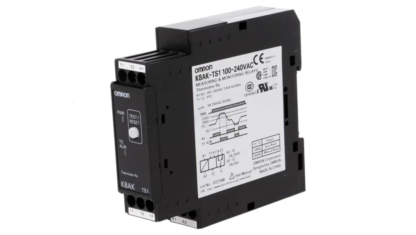 K8AK-TS1-230 Moduł typu przekaźnik nadzorczy temperatury o napięciu zasilania 100÷240VAC, wyjściu typu SPDT