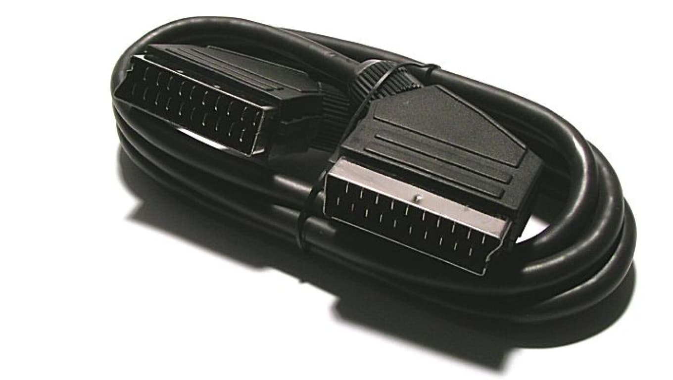 Kabel Audio-Video EURO SCART (wtyk 21-pin / wtyk 21-pin) czarny 1,2-1,5m