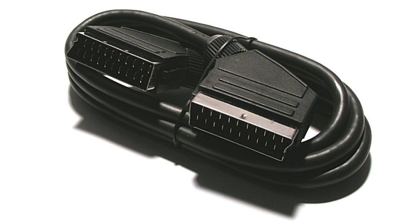 Kabel Audio-Video EURO SCART (wtyk 21-pin / wtyk 21-pin) czarny 1,2-1,5m