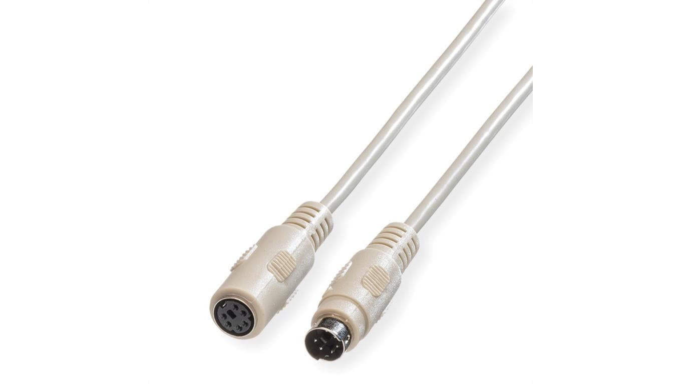 Kabel ROLINE PS/2 klawiatura/mysz M/F, 1,8 m