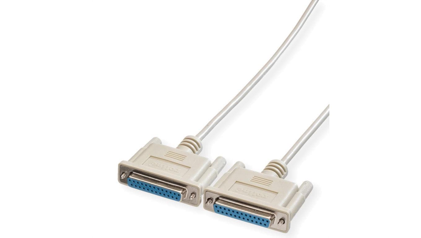 Kabel ROLINE RS232 D25 F/F, 1,8 m