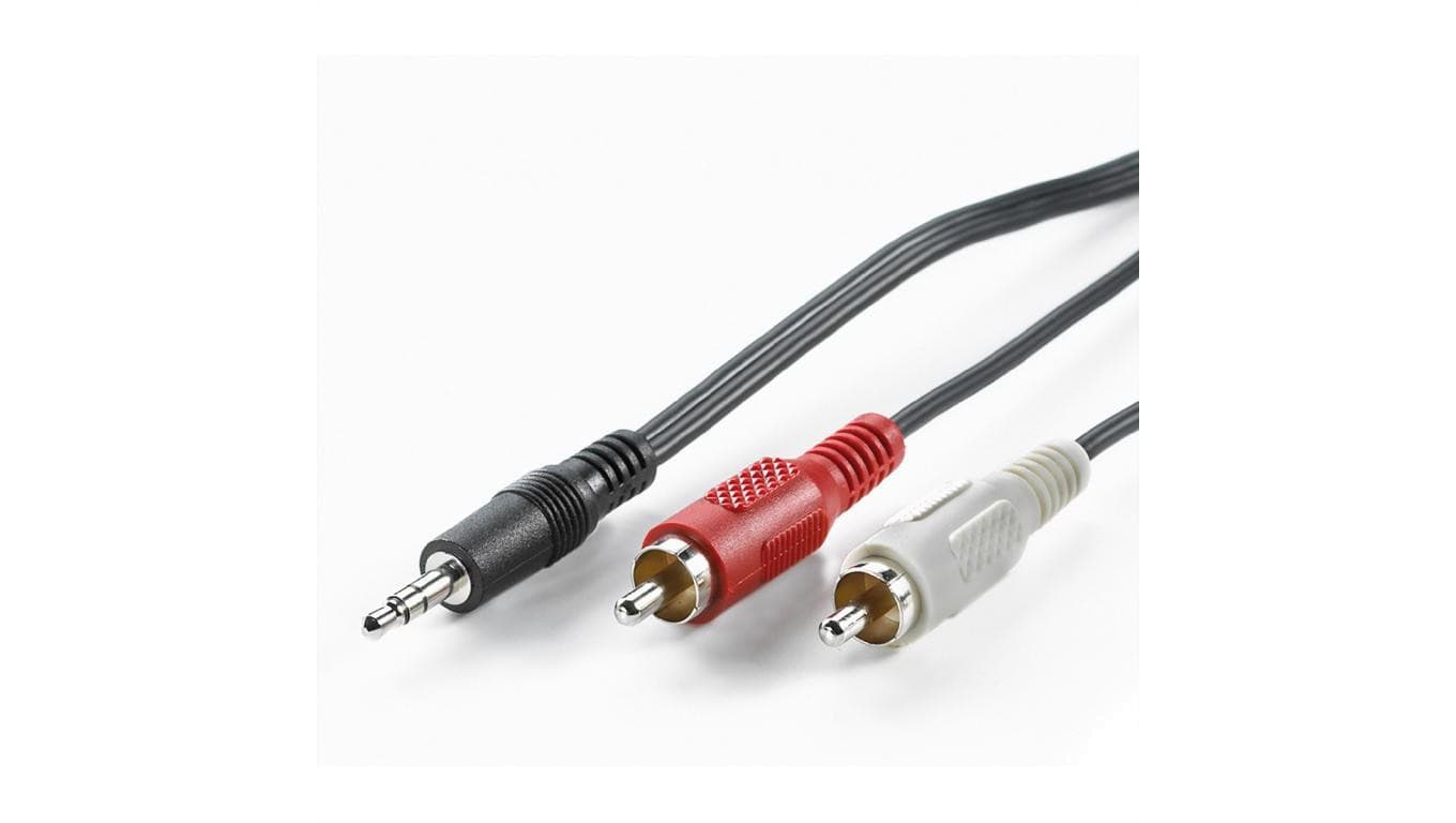 Kabel VALUE 3,5 mm (M) -to-Cinch (2x M), 5 m
