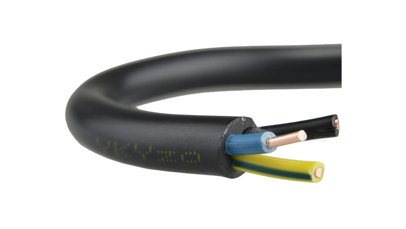 Kabel prądowy YKY 0,6/1kV 3x2,5 drut do ziemi Mercor /100m/