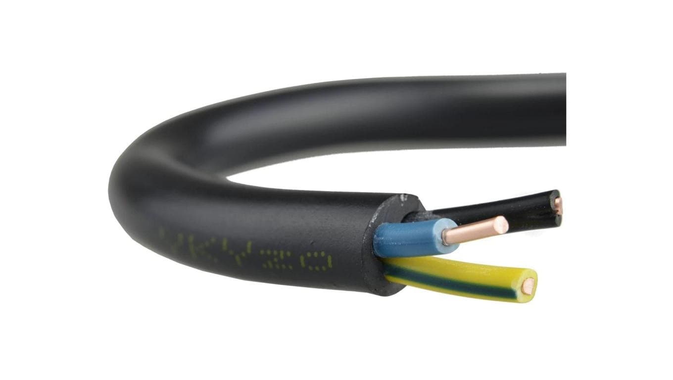 Kabel prądowy YKY 0,6/1kV 3x2,5 drut do ziemi Mercor /10m/