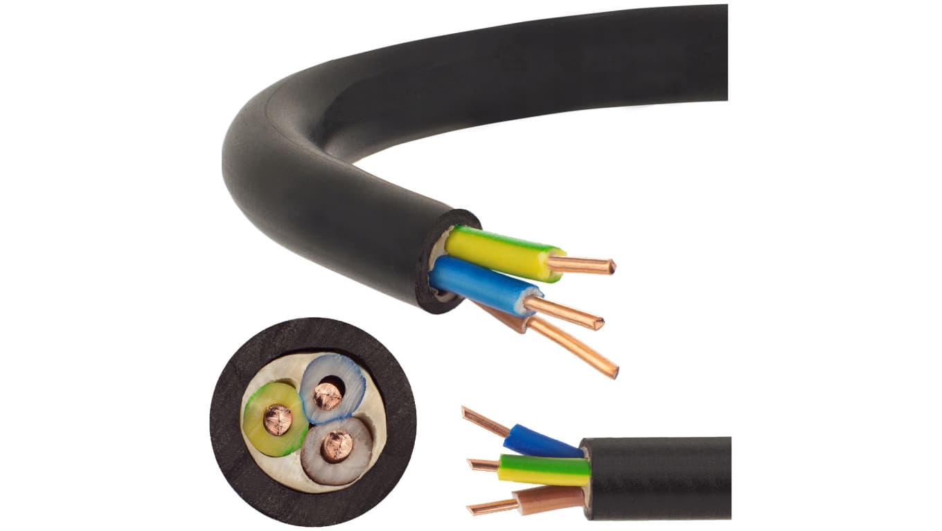 Kabel prądowy YKY 0,6/1kV 3x4 drut do ziemi Elektrokabel /300m/