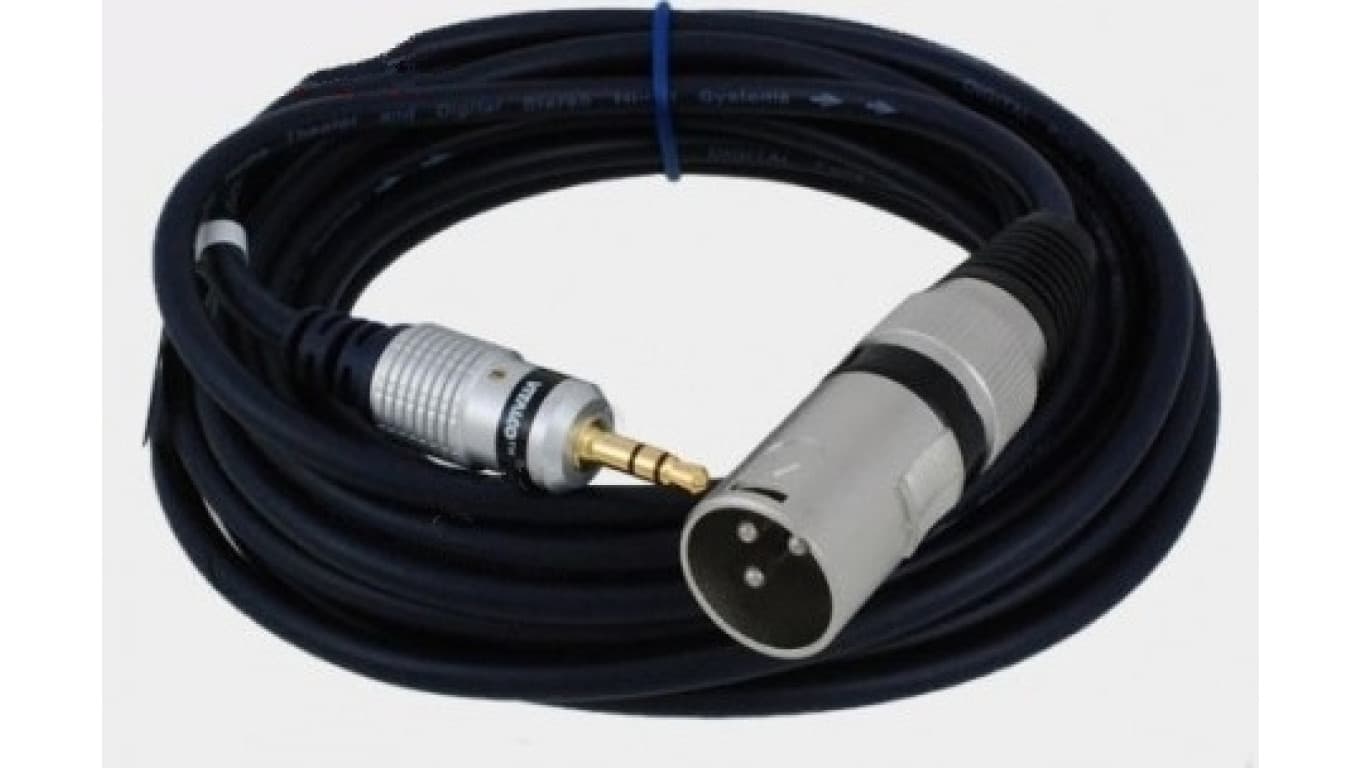 Kabel przyłącze Hi-End wtyk XLR / wtyk Jack 3.5 stereo MK31 /1,0m/