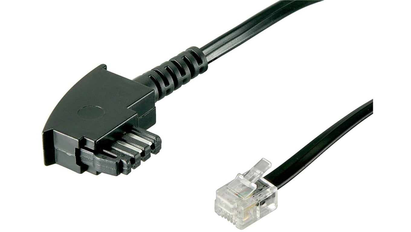 Kabel przyłączeniowy TAE-F (uniwersalny układ styków) - Długość kabla 3 m