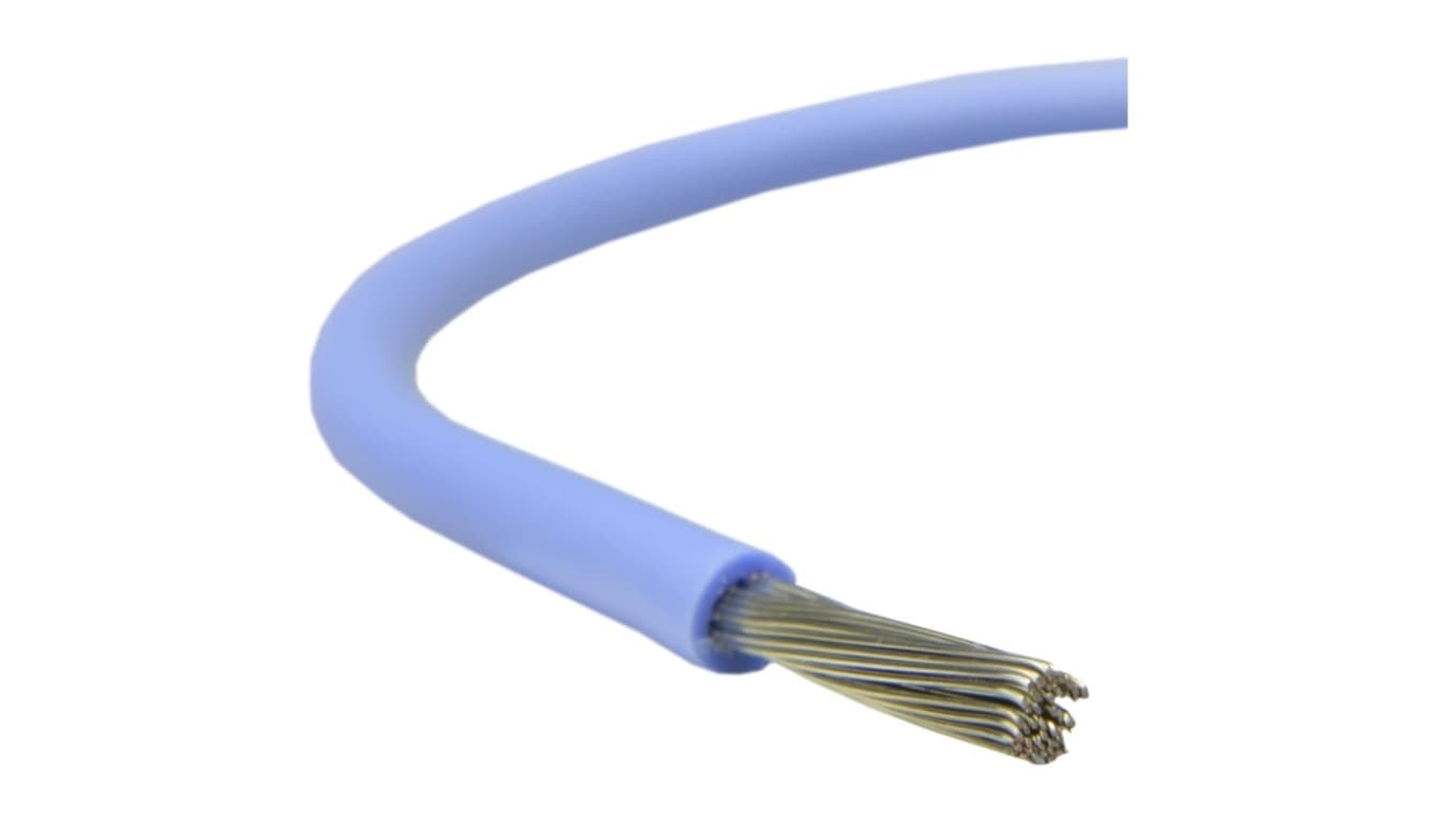 Kabel silikonowy SIF 180C 300/500V 2,5 ciepłoodporny LSOH niebieski linka TKD /100m/