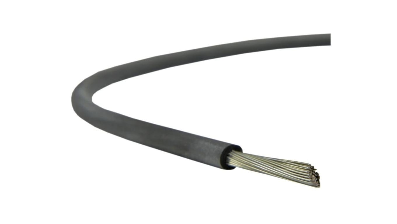 Kabel silikonowy SIF 180C 300/500V 6 ciepłoodporny LSOH czarny linka BSG /100m/