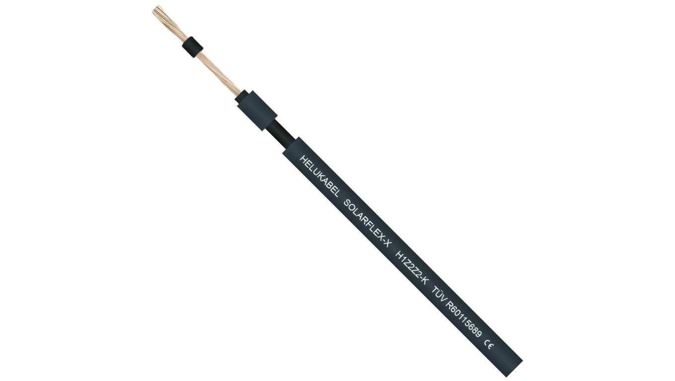 Kabel solarny H1Z2Z2-K PV1-F 1,0/1,5kV 10 czarny LSOH zewnętrzny, do ziemi Helukabel /500m/