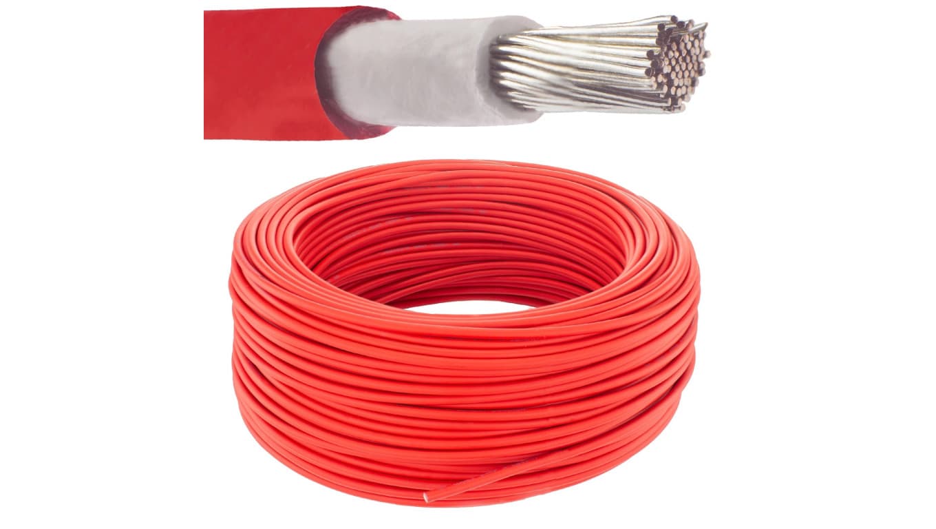 Kabel solarny fotowoltaiczny H1Z2Z2-K 1,0/1,5kV 6mm2 czerwony NEKU /50m/