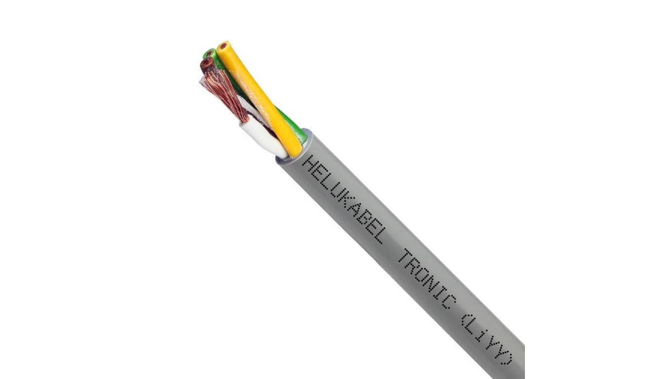 Kabel sterowniczy TRONIC LIYY 4x0,25mm2 szary 500V olejoodporny linka Helukabel /200m/
