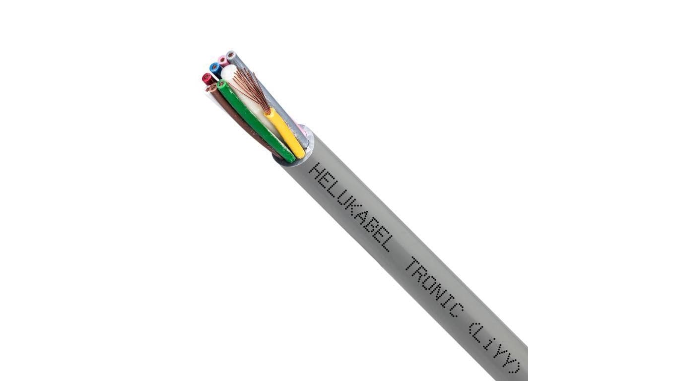 Kabel sterowniczy TRONIC LIYY 8x0,5mm2 szary 500V olejoodporny linka Helukabel /500m/