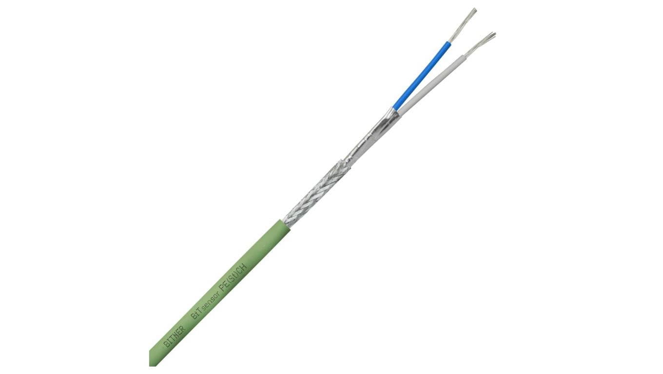Kabel transmisyjny BiTsensor PE(St)CH Eca do magistrali szeregowej RS485 bezhalogenowy 1x2x0,22mm2 zielony Bitner 500m