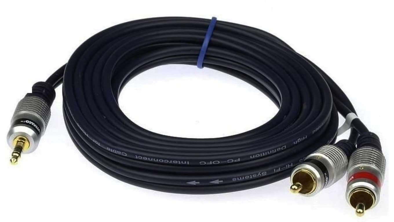 Kabel wt.Jack 3,5-wt.2RCA digital JKD10 10m
