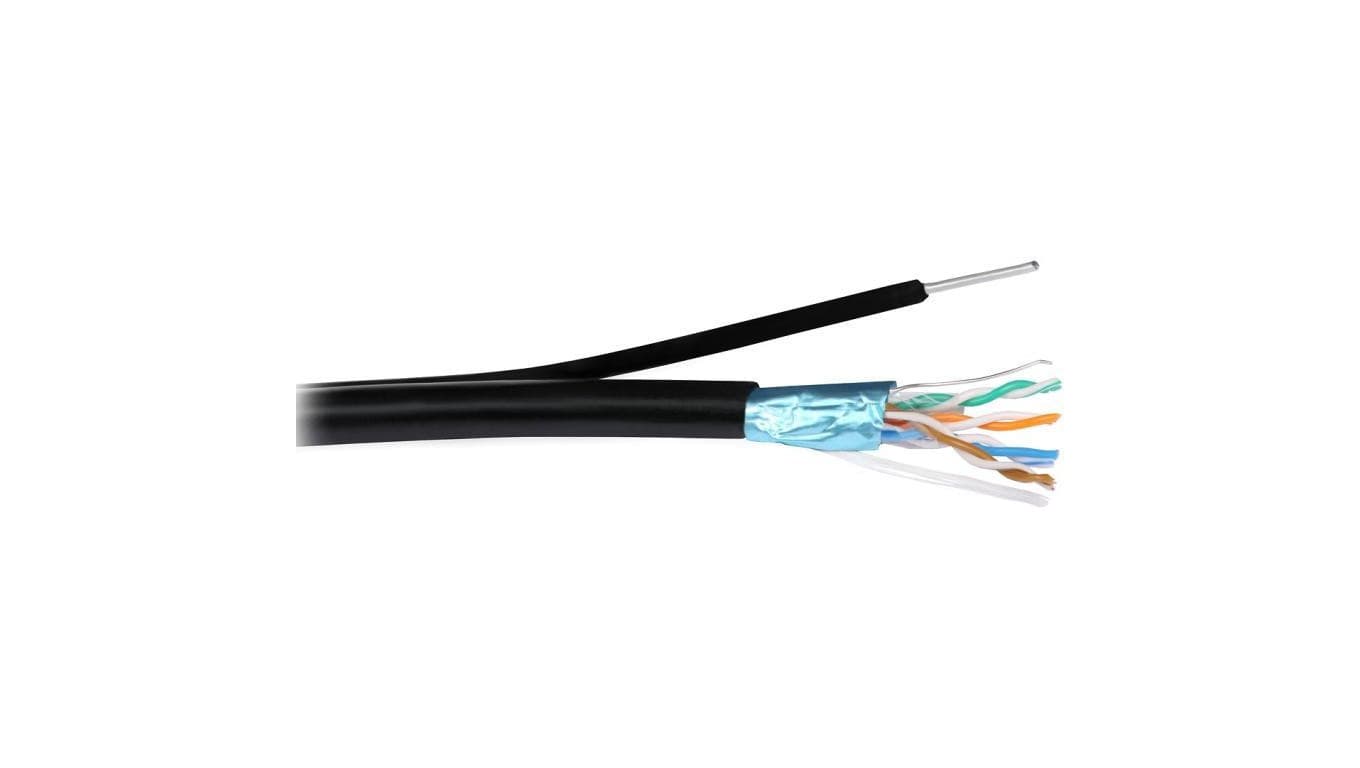 Kabel zewnętrzny z linką nośną kat.5e F/UTPzn 4x2x0,5 NETSET 500m