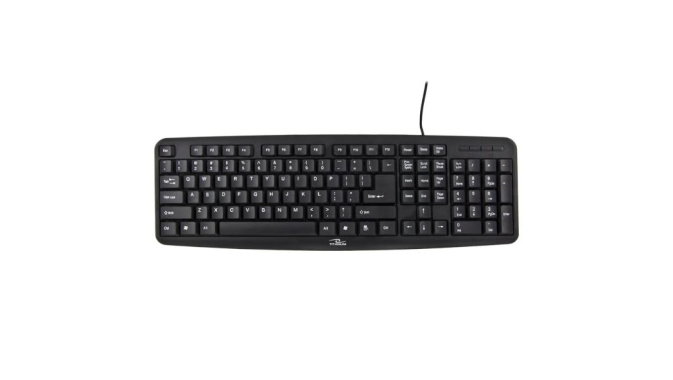 Klawiatura TITANUM TK102 (PS/2 (US) kolor czarny)