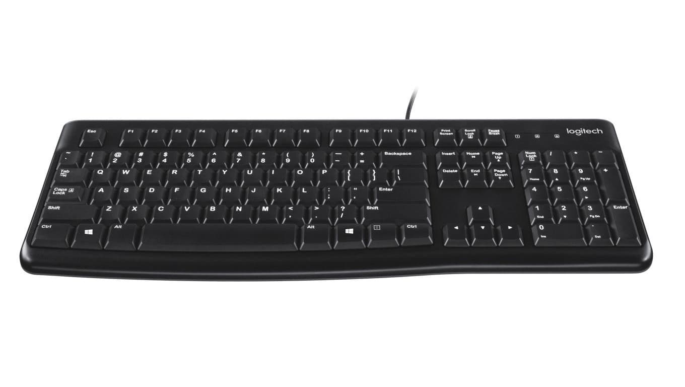 Klawiatura membranowa Logitech K120 920-002479 (USB 2.0 (US) kolor czarny)