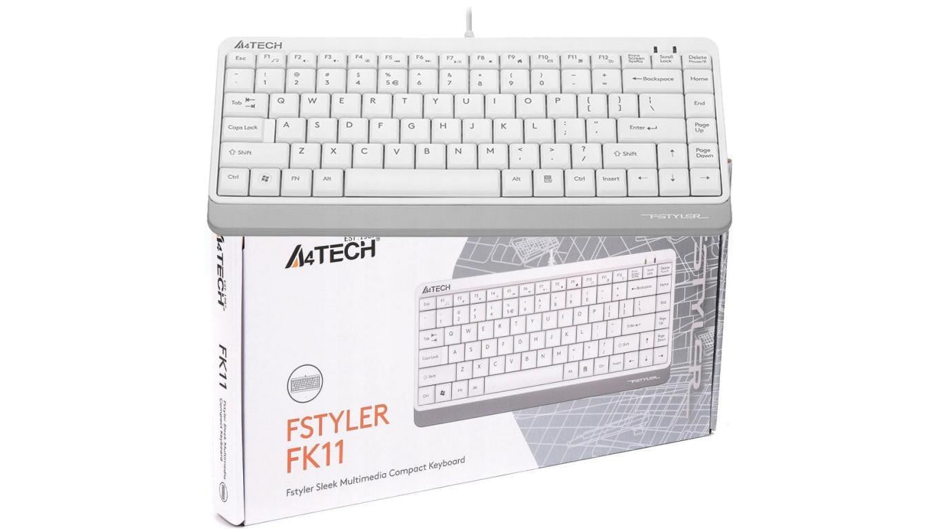 Klawiatura przewodowa A4tech FStyler FK11 biały