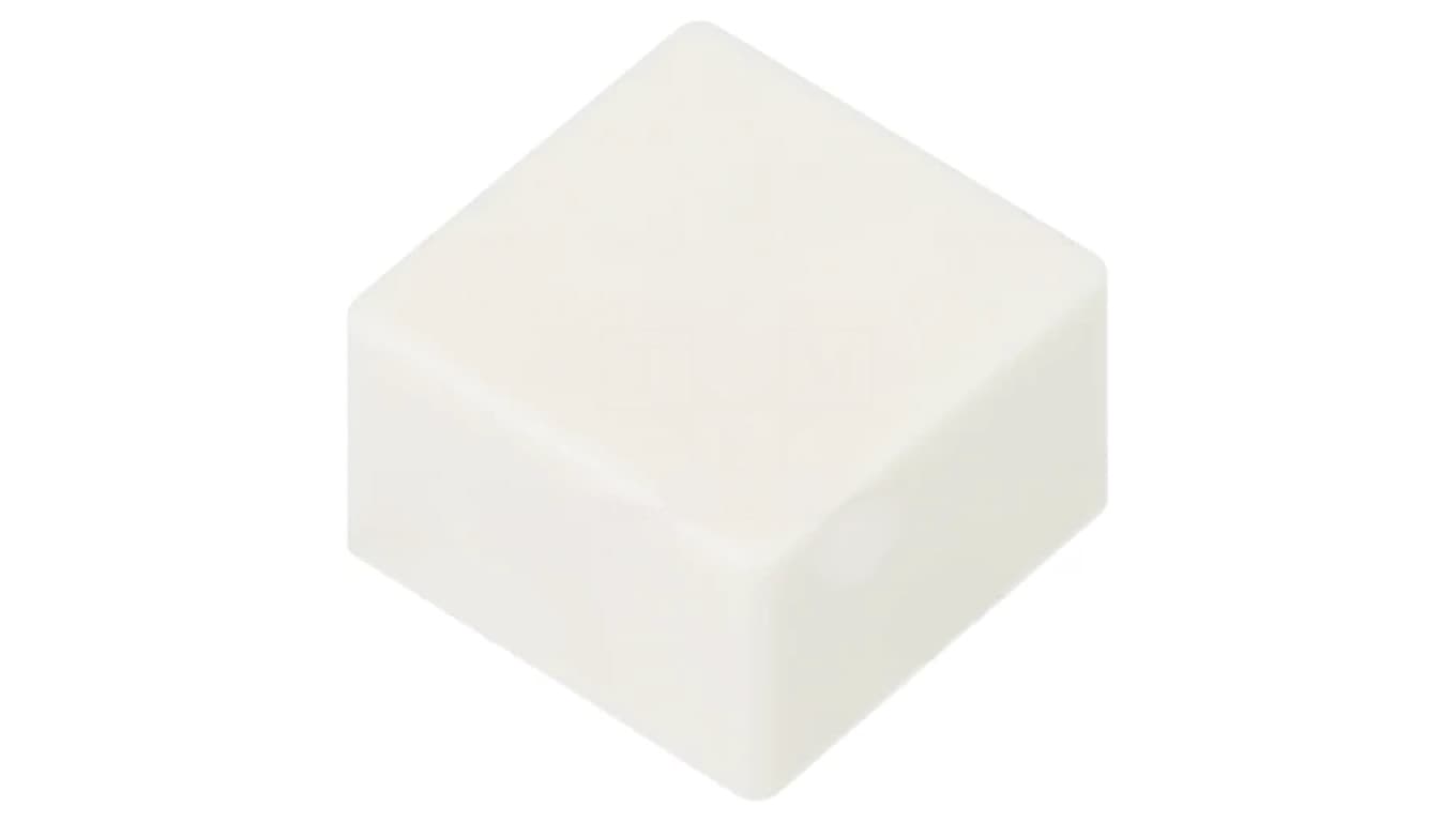 Klawisz wciskany brak 5,5mm -25÷70C kwadratowy biały B321260
