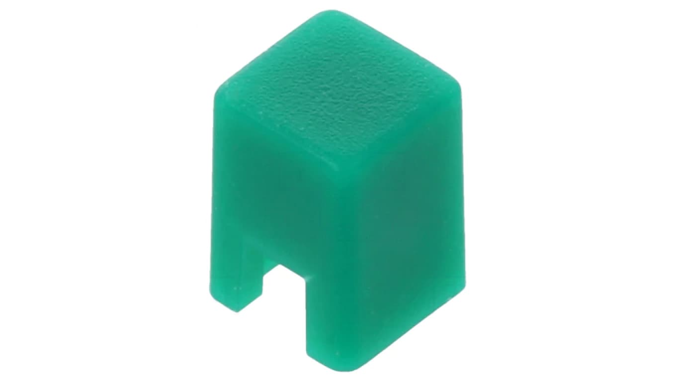 Klawisz wciskany brak 5,5mm -25÷70C kwadratowy zielony B321050