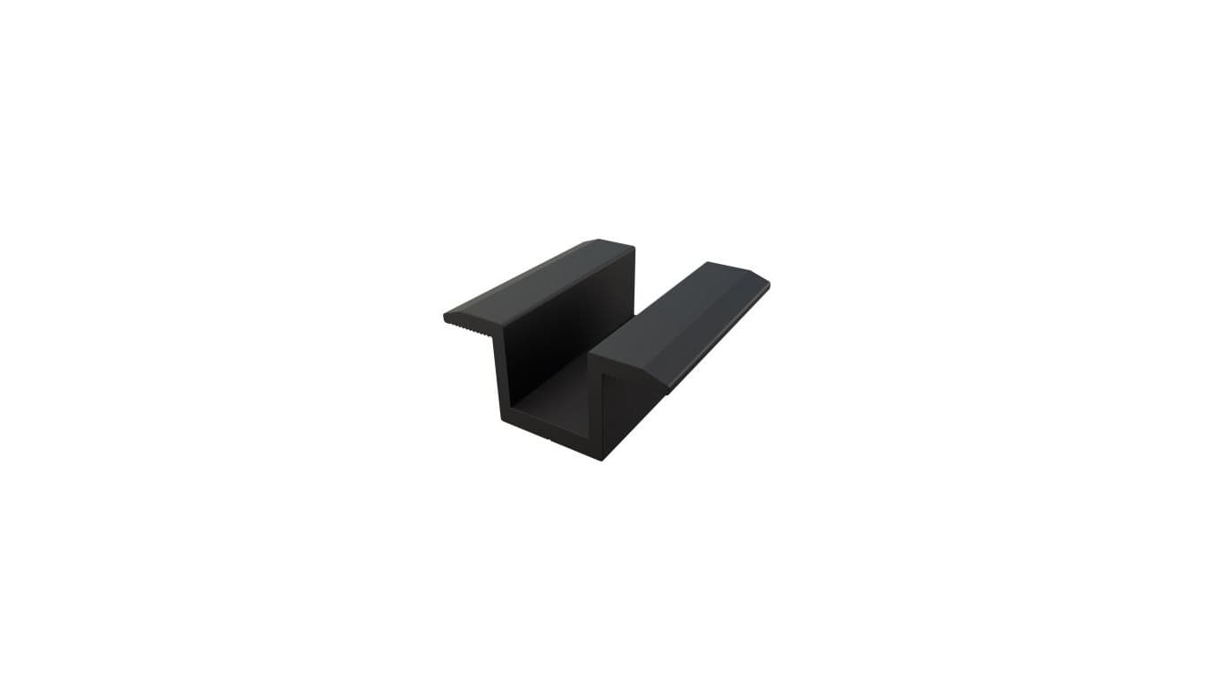 Klema środkowa 4mm czarny lakier