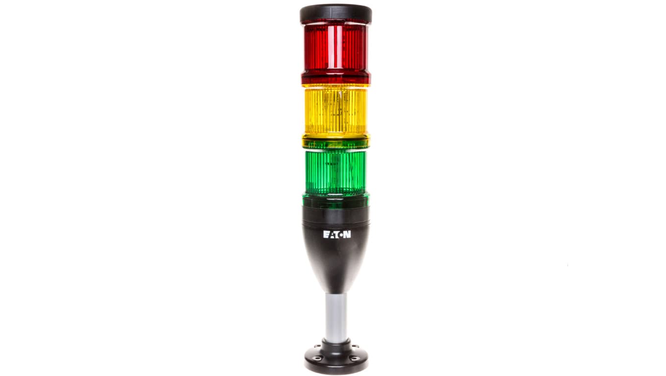Kolumna sygnalizacyjna czerwona, żółta, zielona 24V AC/DC światło ciągłe SL7-100-L-RYG-24LED 171425