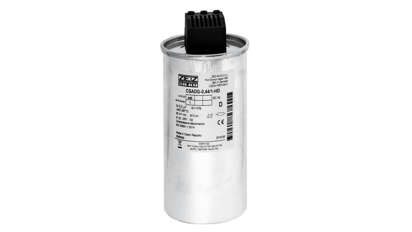 Kondensator 1kvar 440V Cn=3x5,48µF In=3x1,31A